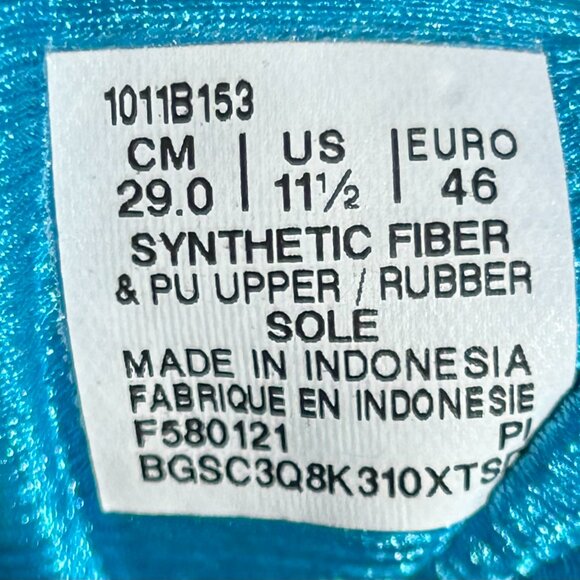 Asics Gel Nimbus 23 Aqua/Marigold Orange Sz 11.5 - Picture 9 of 9